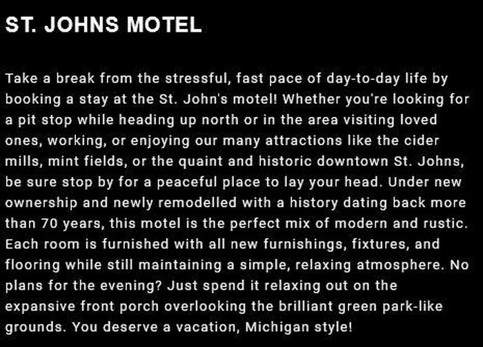 St. Johns Motel - From Website